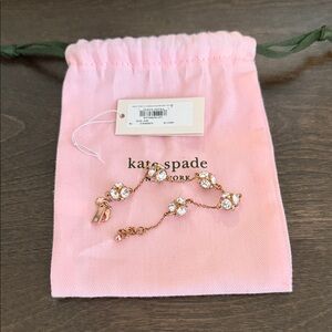 Kate Spade Kids Floral Bracelet in Pink and Gold